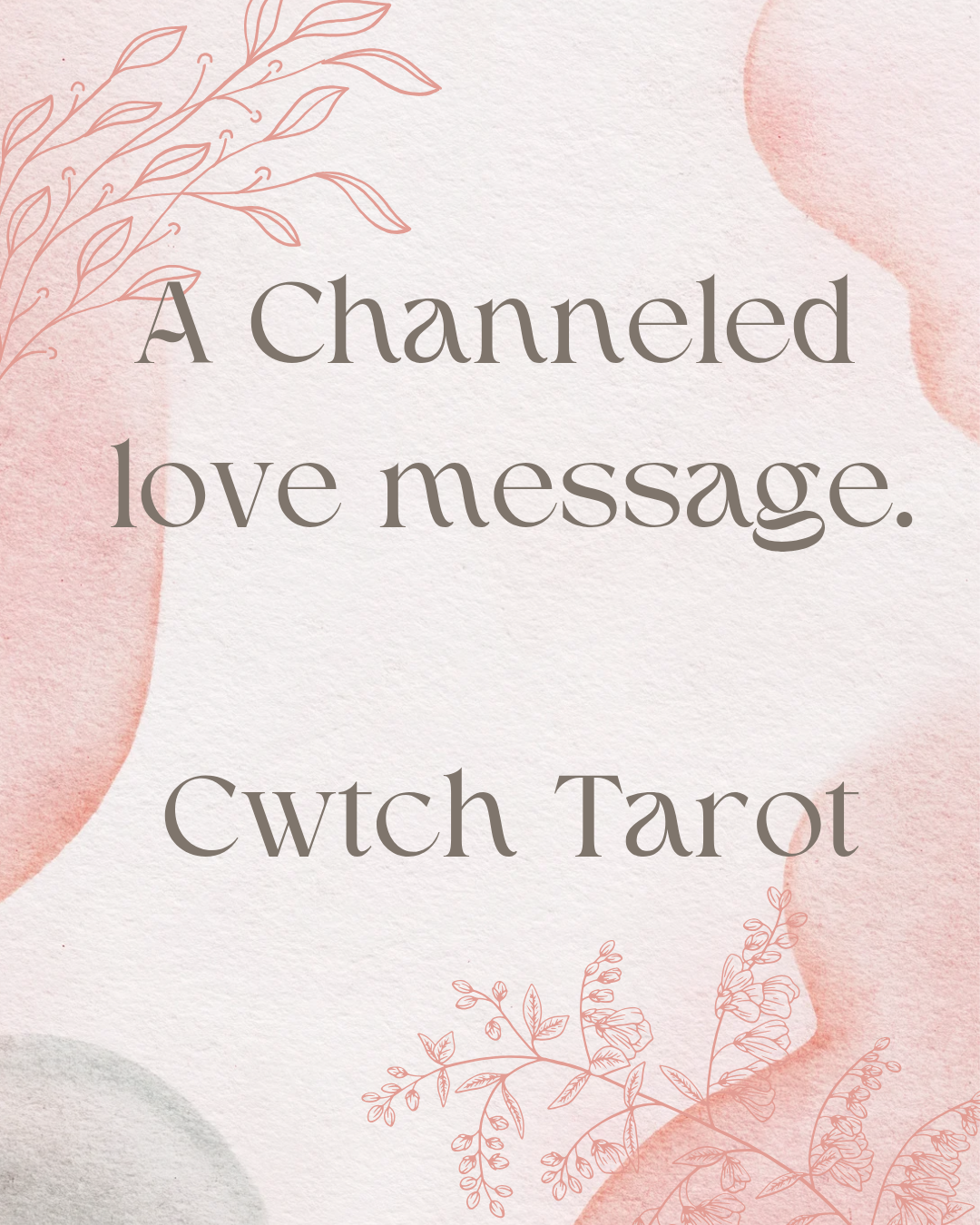 Love & romance channeled message.