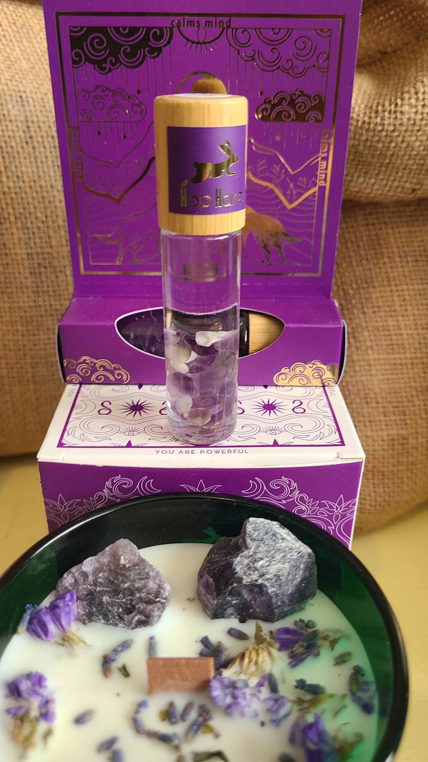 Hop Hare Essential Oil Gemstone Roll On - The Moon