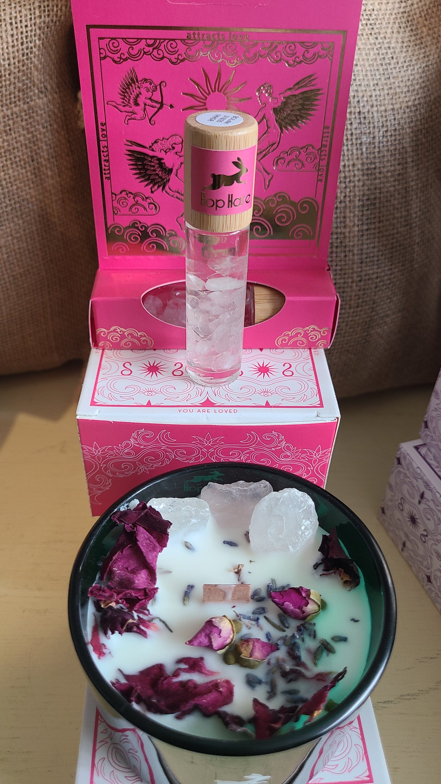 Hop Hare Essential Oil Gemstone Roll On - The Lovers