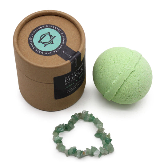 Green Aventurine Crystal Jewellery. Bath Bomb for prosperity. Lemon & lime.