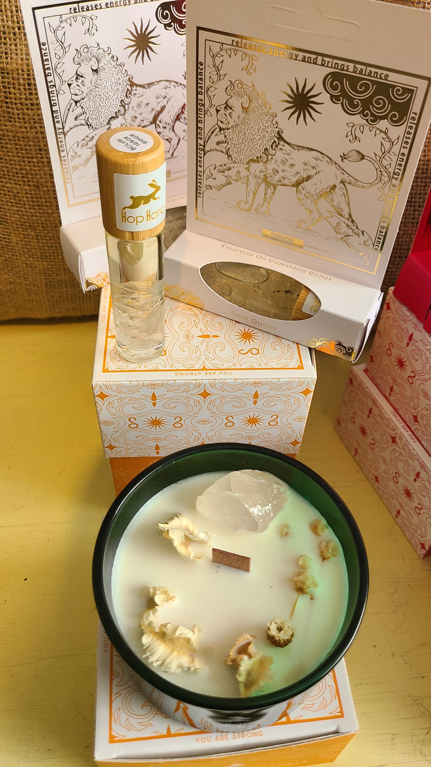 Hop Hare Essential Oil Gemstone Roll On - The Lion