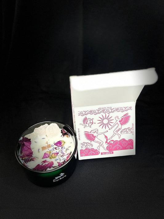 Hop Hare Crystal Magic Flower Candle - The Lovers