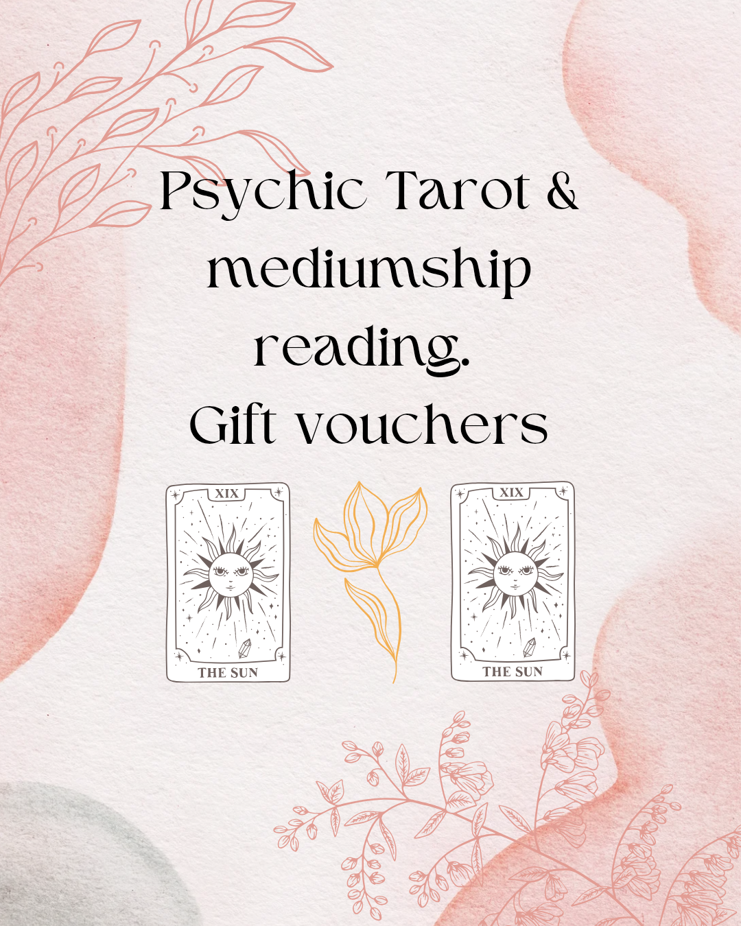 Psychic Tarot reading gift card
